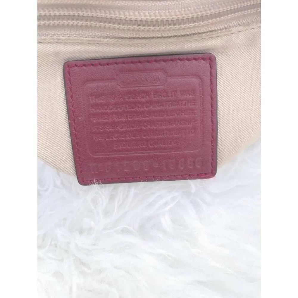 Coach Red Legacy Duffle Hobo #19889 Handbag
